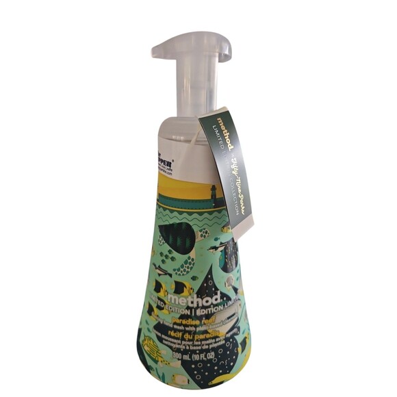 2 bottles -Foaming Hand Soap Method Ltd Edition Paradise Reef Plant Based 10 Oz - Picture 4 of 4